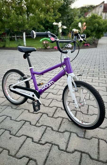 Bicicleta copii Woom 3 mov impecabila  16”