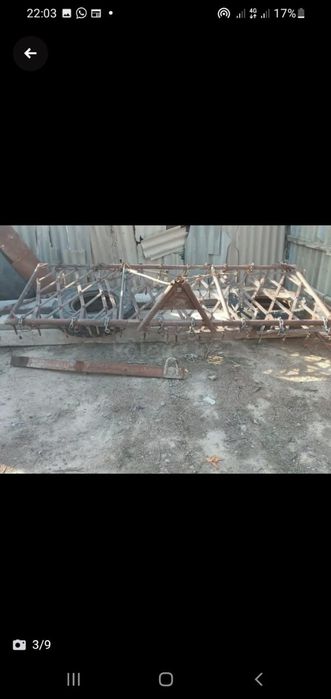 Трактор,прицеп,борон комплект