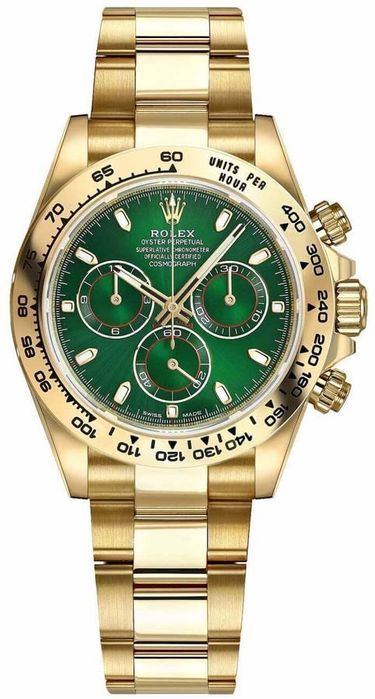Часовник Rolex Daytona 18K Yellow Gold Green Dial