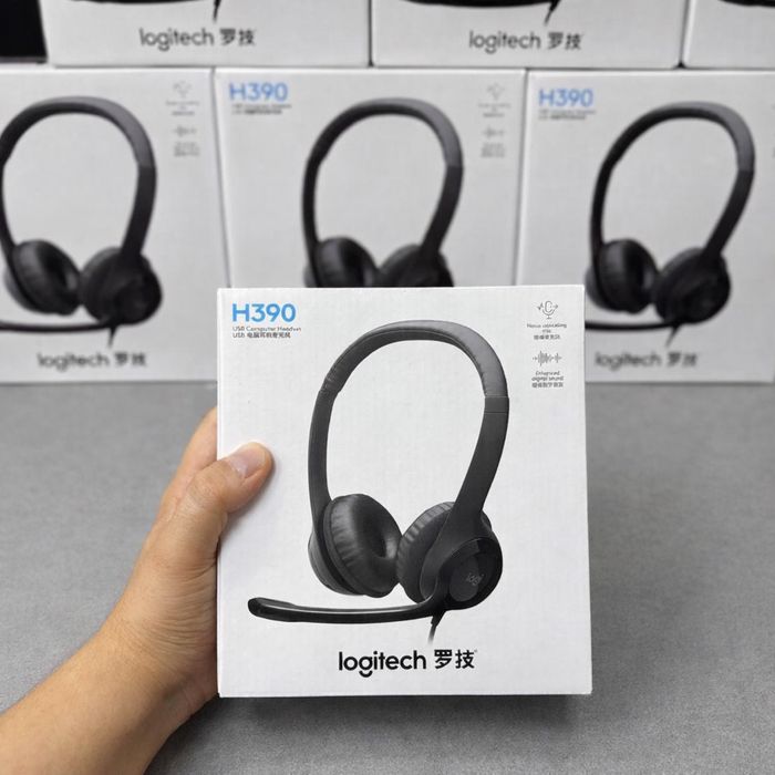 Наушники Logitech H390 USB — Микрофон с шумоподавлением. Есть доставка