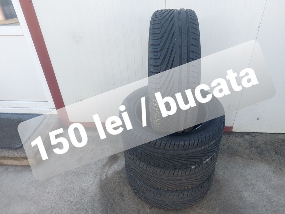 150 lei bucata! Set anvelope de vara 225 55 r18 Uniroyal! 7 mm