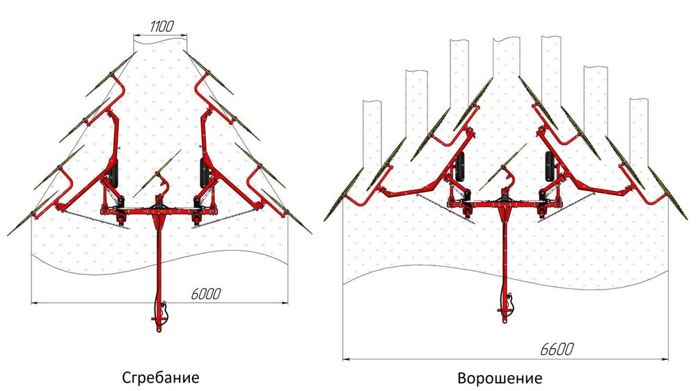 Грабли-ворошилки HARVEST WR 8