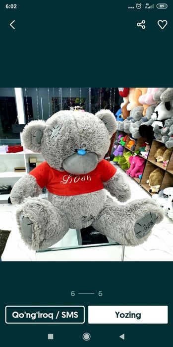 Teddi teddi orginal xitoy 30sm. 3Metrgacha narxi ozgaradi