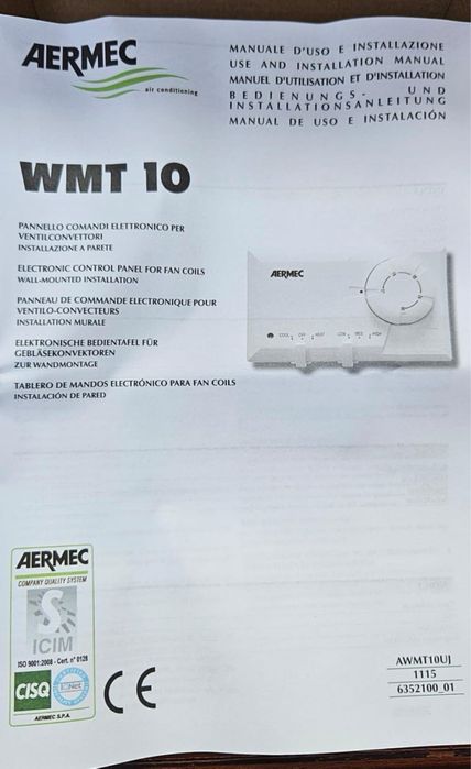 Пульт для кондиционера Aermec WMT10
