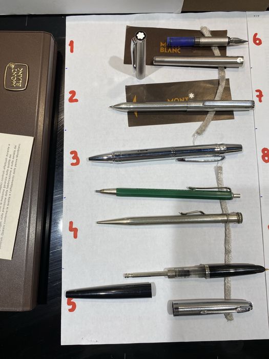 Instrumente scris Montblanc pix 4 culori ,Cross,,  Faber