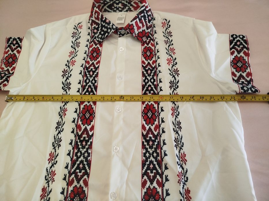 Мъжка риза с принт в етно стил