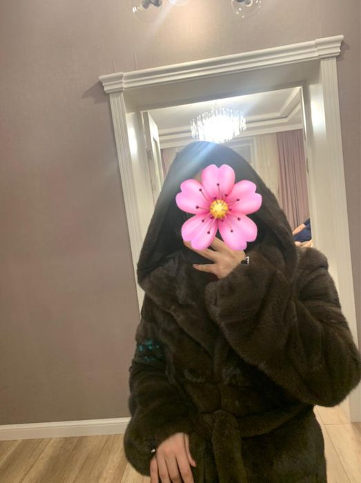 Шуба норка в хорошем состоянии