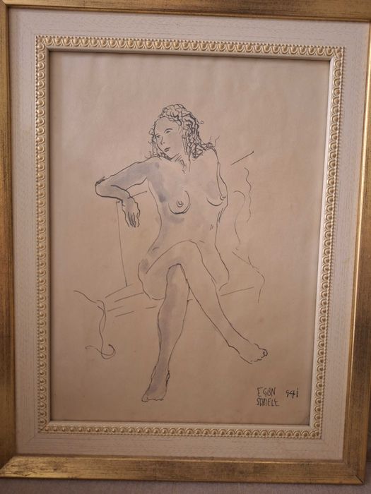 Рисунка на Егон Шиле
