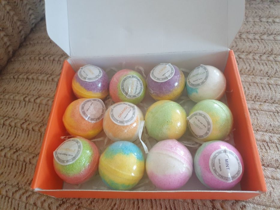 Bombe baie parfumate cu efecte terapeutice