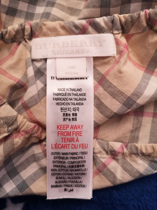 Rochita fete Burberry 3M / 62cm