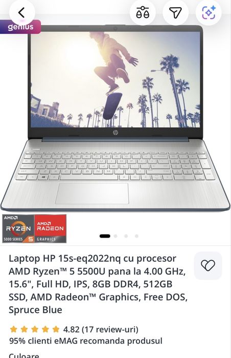 Vand Laptop HP 15s-eq2022nq