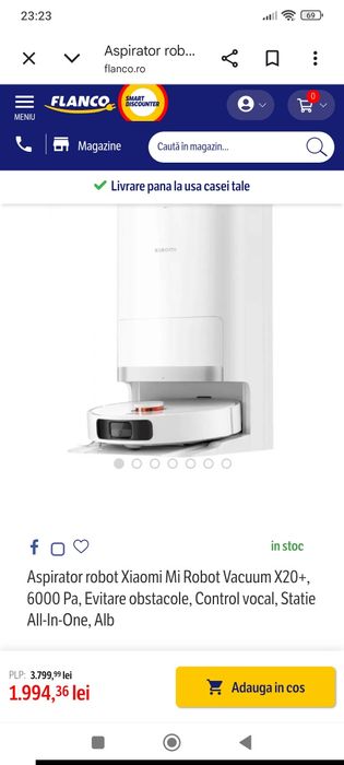 Aspirator robot Xiaomi X20 plus