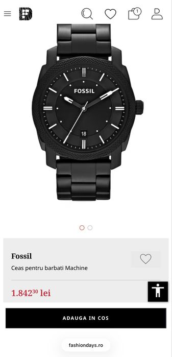 Ceas Fossil original, nou, cu etichetă