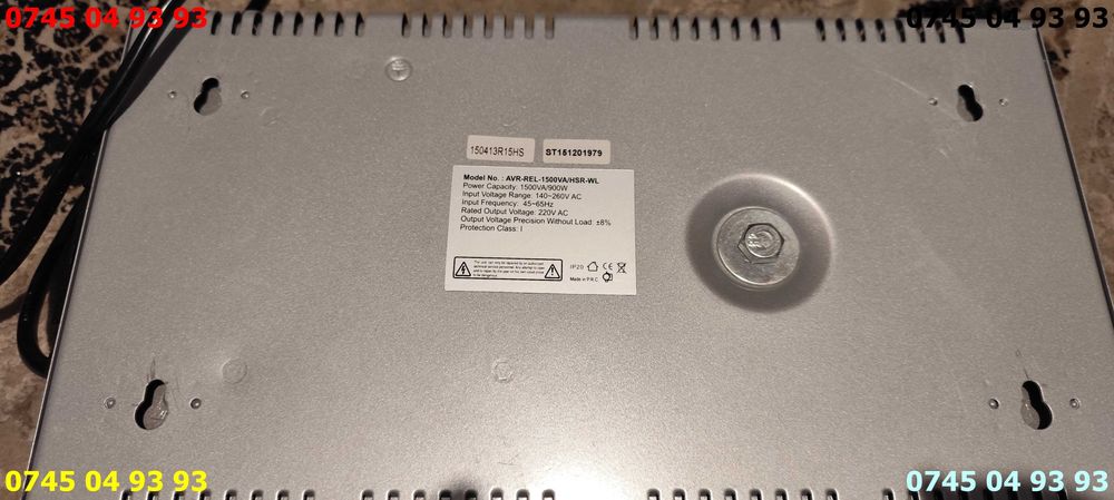 stabilizator WELL  AVR REL 1500VA perfect functional cu proba