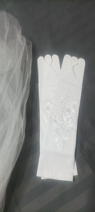 Продам фату + перчатки