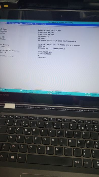 Laptop Lenovo Yoga 510 i3 7100u 2.4 GHz / 4 GB / 128 GB SSD