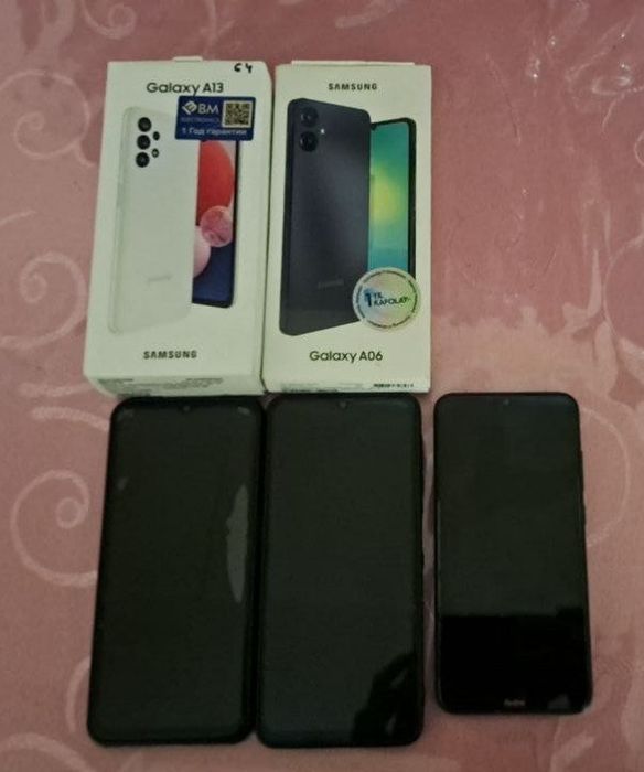 Telefonlar satiladi A13, A06, Redmi 8