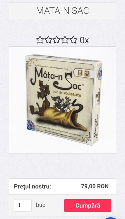 Mâța-n sac joc de societate