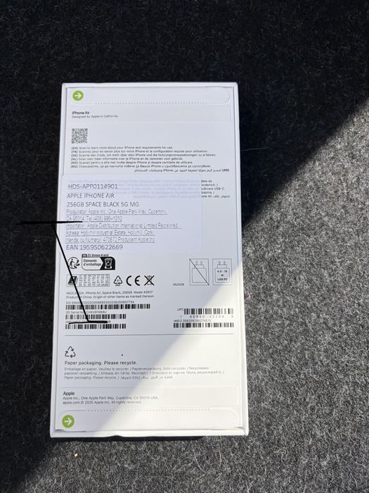 Iphone 17 Air 256 gb Sigilat