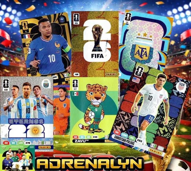 Карти Panini Adrenalyn XL Световно 2026