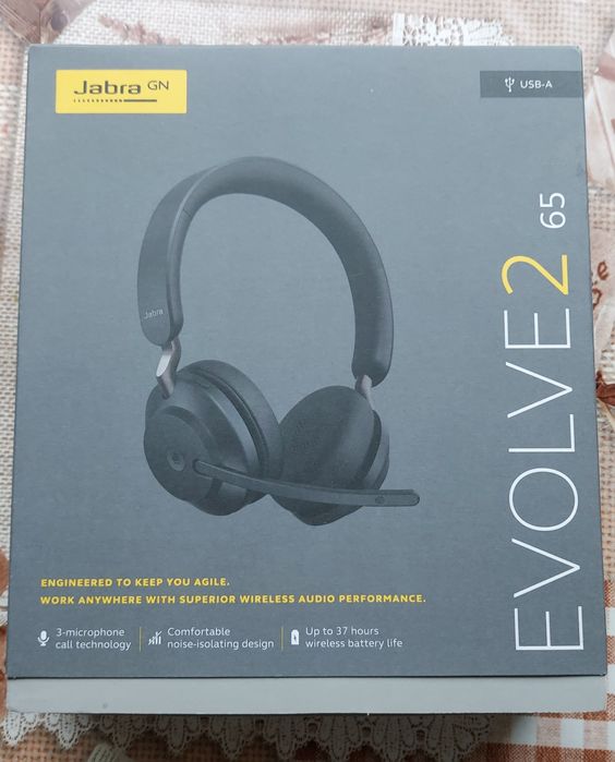 Слушалки Jabra - Evolve 2 65. Microsoft certified.