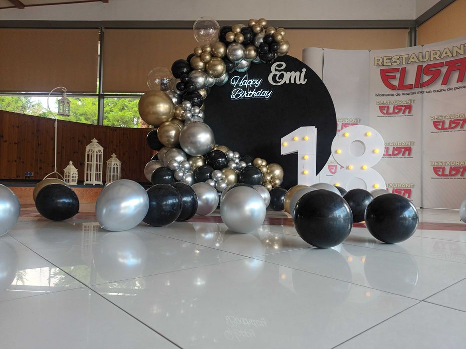 Arcada baloane majorat Aranjamente baloane aniversare/zi nastere