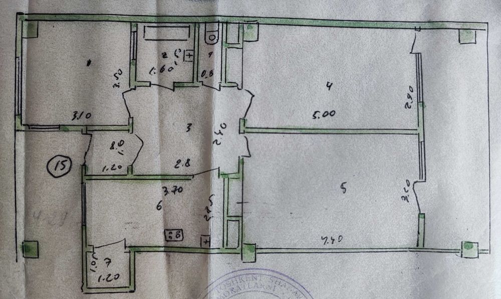 Ваша будущая трёхкомнатная квартира мечты ждёт ремонта на Ц-5!