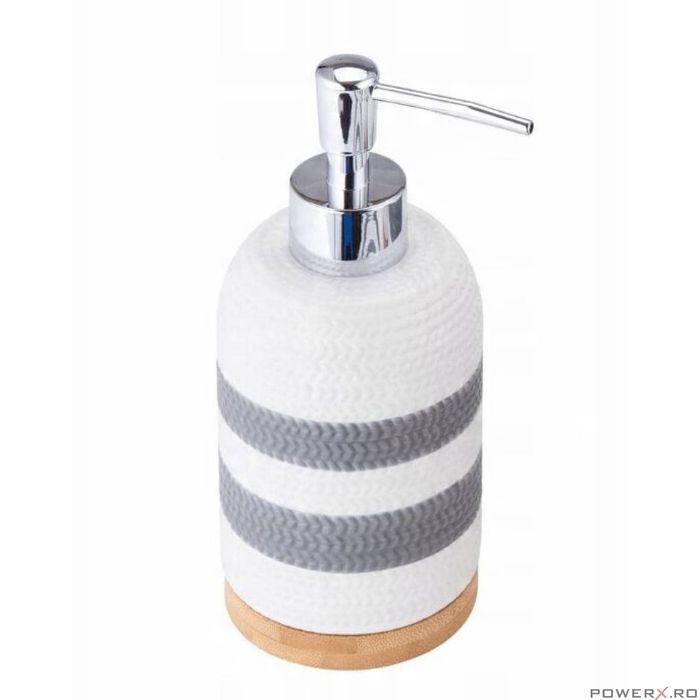 Dozator manual de sapun lichid, multicolor, alb, gri, maro, Sepio