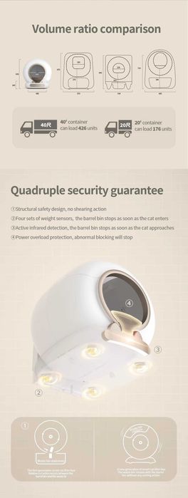 Автоматична самопочистваща смарт тоалетна с Wi-Fi