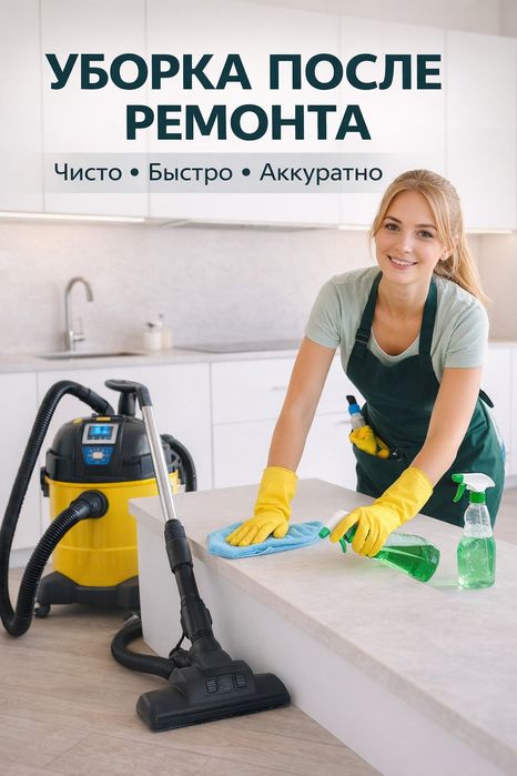 Уборка после ремонт