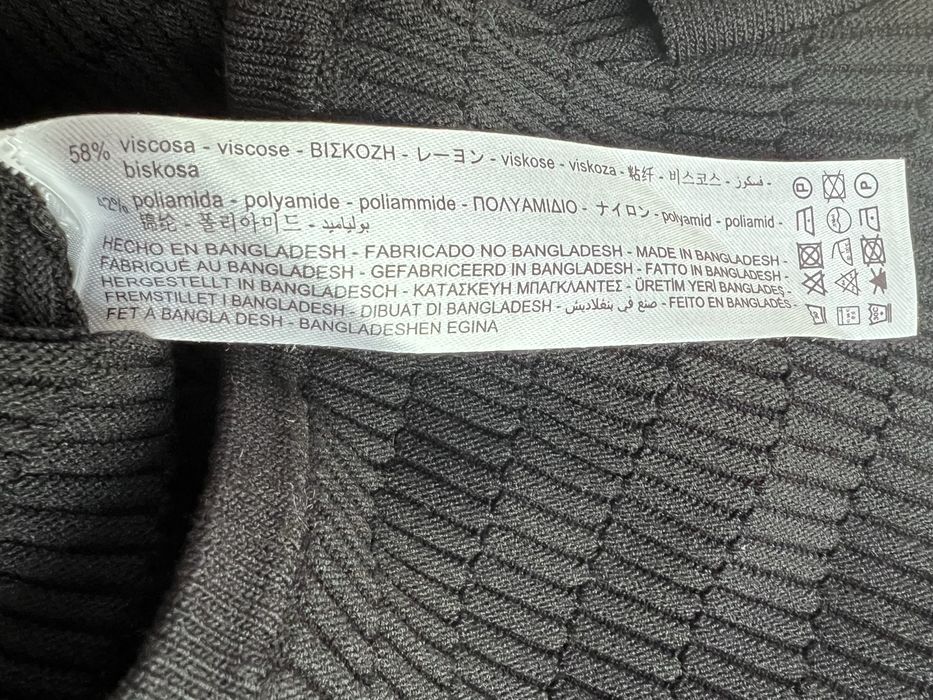 Top Zara negru, tip vesta, mărimea M