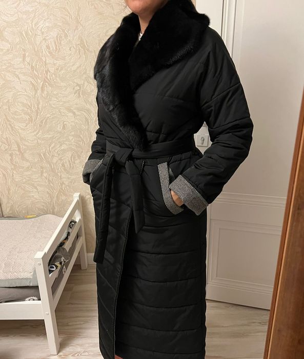 Куртка стеганное пальто норка