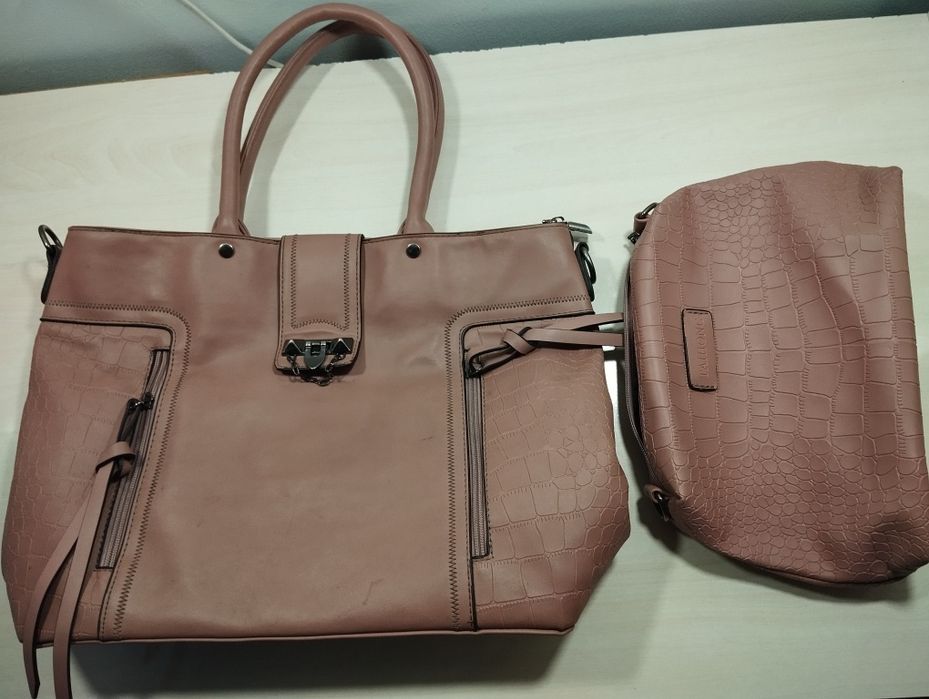 Женская сумка + косметичка (комплект)