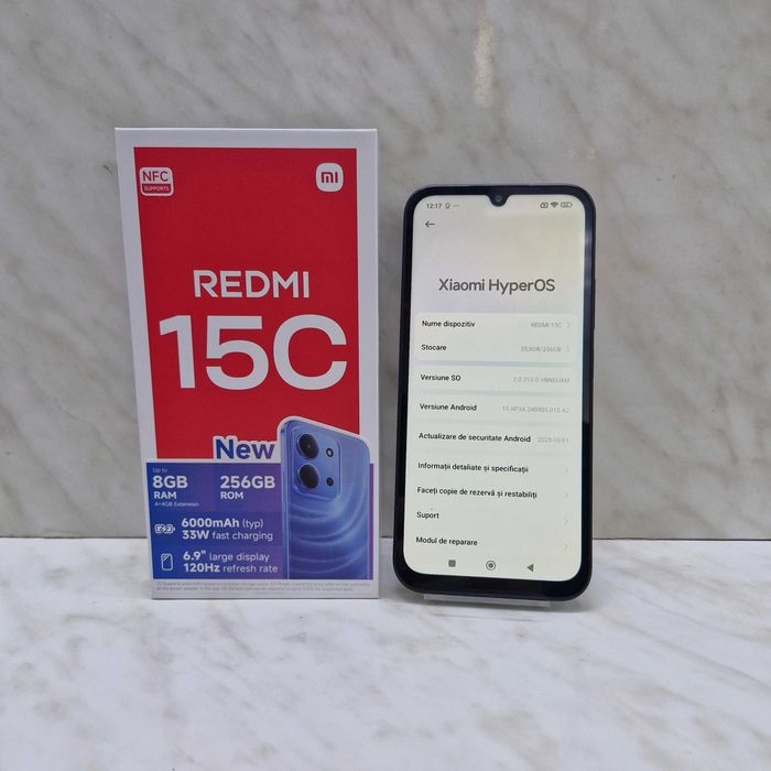 Xiaomi Redmi 15C, 4GB RAM, 256GB, 4G Zeus Amanet Militari 33604