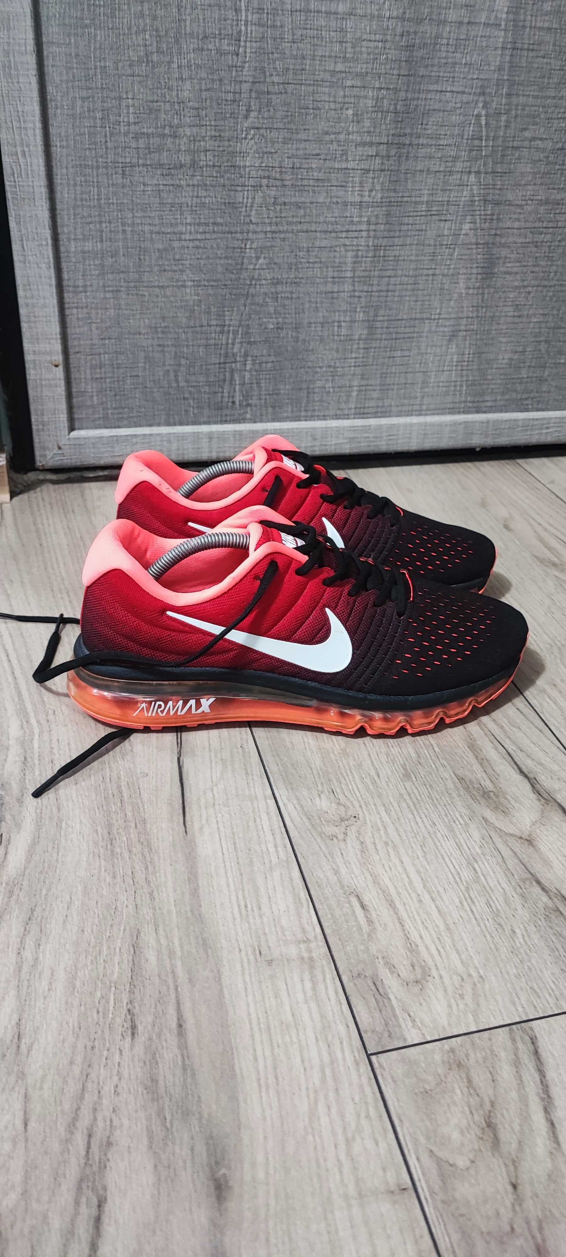 Nike air max red and best sale black 2017