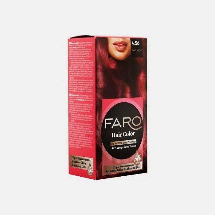 Продавам 2 броя червена боя за коса "Faro"