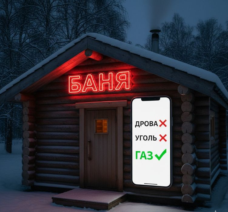 Переделка бани на ГАЗ газификация бань