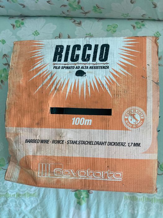 Vand sarma ghimpata cu cleme din zinc, 1,7 mm, 100 m