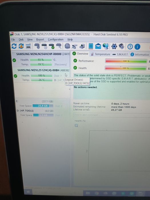 Ssduri nvme  pcie gen4 x4 Samsung -512gb 100% (1-2h de  functionare