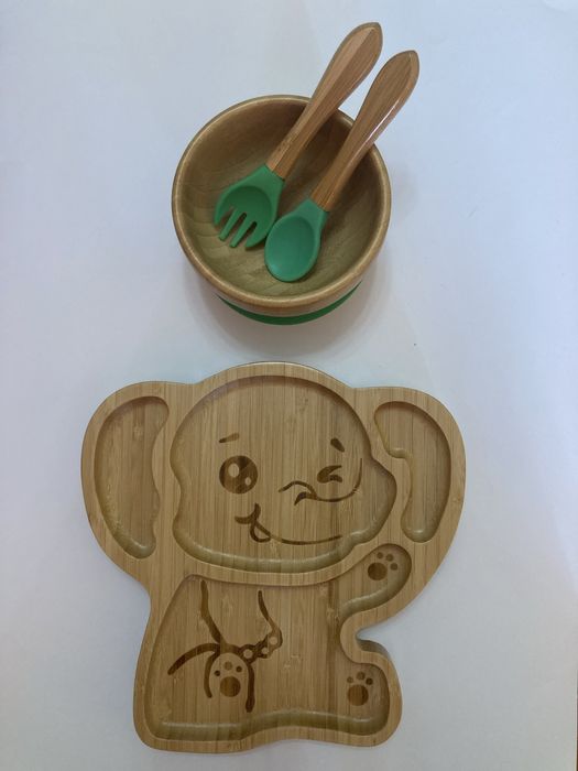 Бамбуков комплект за хранене