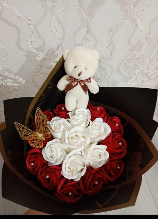 Buchet trandafiri de săpun