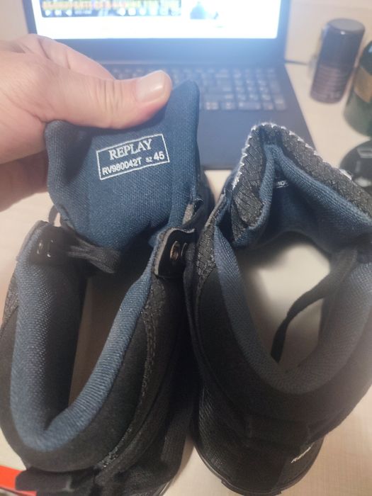 Уникални кецове Replay,кожа