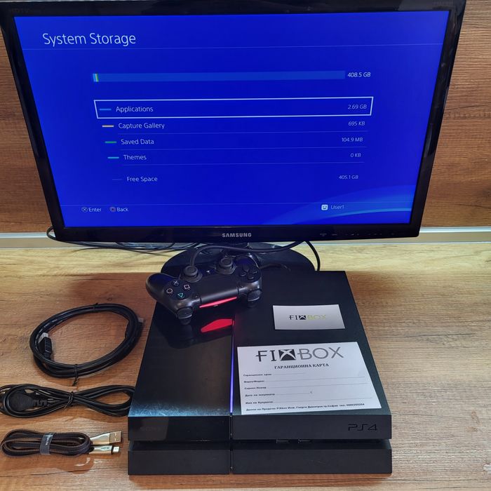 Playstation 4 500gb с гаранция 6 месеца PS4 Roblox Fortnite