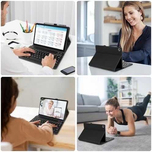 Нова Bluetooth UK клавиатура + калъф за Lenovo Tab 10.1 2025 TB-311FU