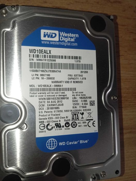 Хард диск 1 TB WD10EALX