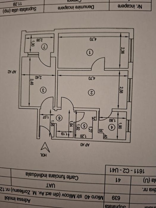 Vând apartament 3 camere