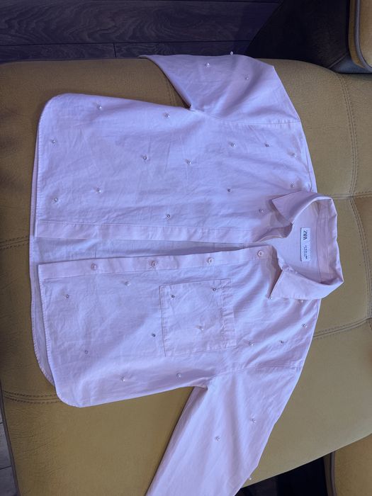 Розова дамска риза от Zara