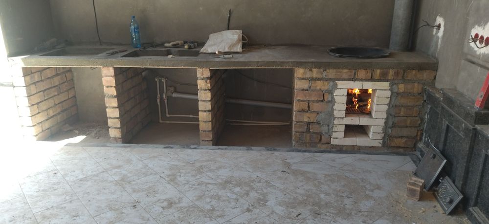 Делаю барбекю летний кухня