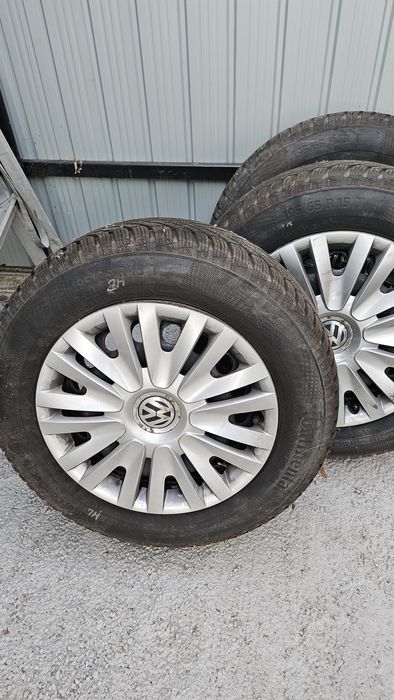 Vand 4 jante otel cu cauciucuri iarna 5x112
