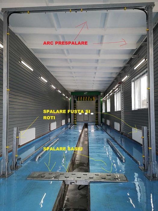 Utilaje spalatorie auto, camioane, autobuze, tramvaie, trenuri